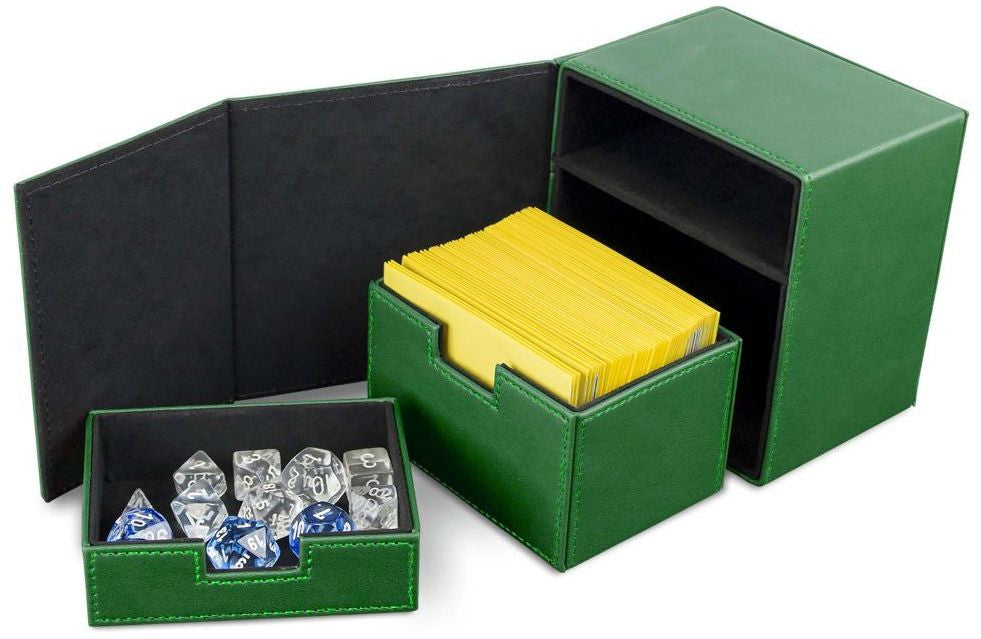 BCW Deck Vault Box LX Green (Holds 100 Cards)