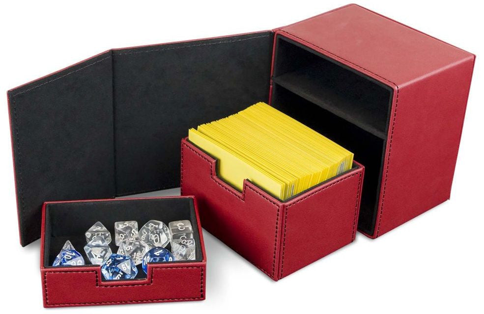 BCW Deck Vault Box LX Red (Holds 100 Cards)