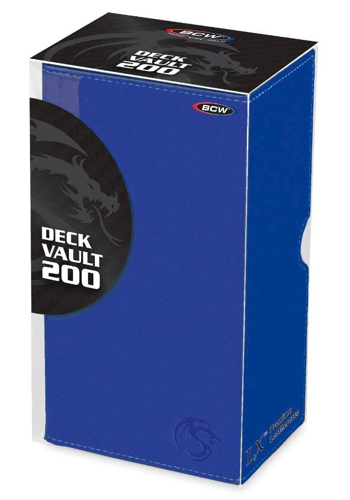 BCW Deck Vault Box 200 LX Blue (Holds 200 Cards)