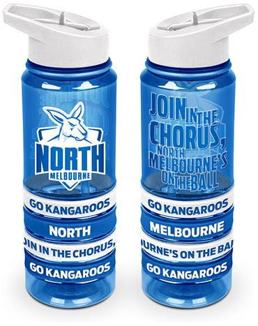 AFL Tritan Drink Bottle with Wrist Bands North Melbourne Kangaroos