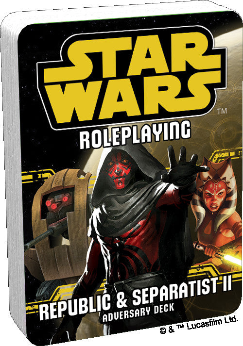 Star Wars RPG Republic and Separatist II Adversary Deck