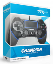Load image into Gallery viewer, PS4 TTX Tech Champion Wired Controller - Black
