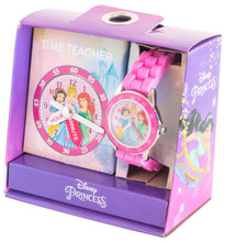 Load image into Gallery viewer, Time Teacher Watch Pack - Disney Princesses
