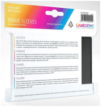 Load image into Gallery viewer, Gamegenic Prime Card Sleeves Black (66mm x 91mm) (100 Sleeves Per Pack)
