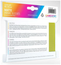 Load image into Gallery viewer, Gamegenic Matte Prime Card Sleeves Lime (66mm x 91mm) (100 Sleeves Per Pack)
