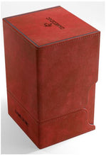 Load image into Gallery viewer, Gamegenic Watchtower Holds 100 Sleeves Convertible Deck Box Red
