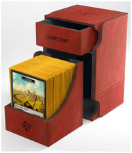 Load image into Gallery viewer, Gamegenic Watchtower Holds 100 Sleeves Convertible Deck Box Red
