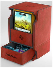 Load image into Gallery viewer, Gamegenic Watchtower Holds 100 Sleeves Convertible Deck Box Red
