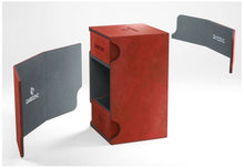 Load image into Gallery viewer, Gamegenic Watchtower Holds 100 Sleeves Convertible Deck Box Red
