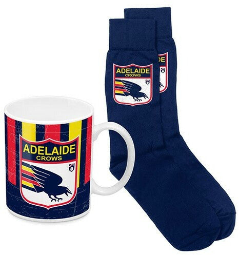 AFL Coffee Mug and Sock Pack Adelaide Crows