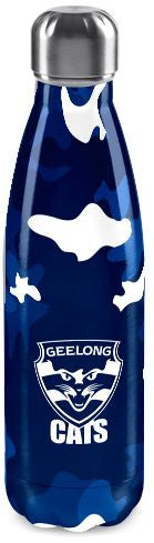 AFL Drink Bottle Stainless Steel Wrap Geelong Cats
