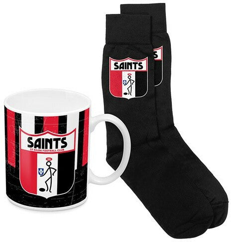 AFL Coffee Mug and Sock Pack St Kilda Saints