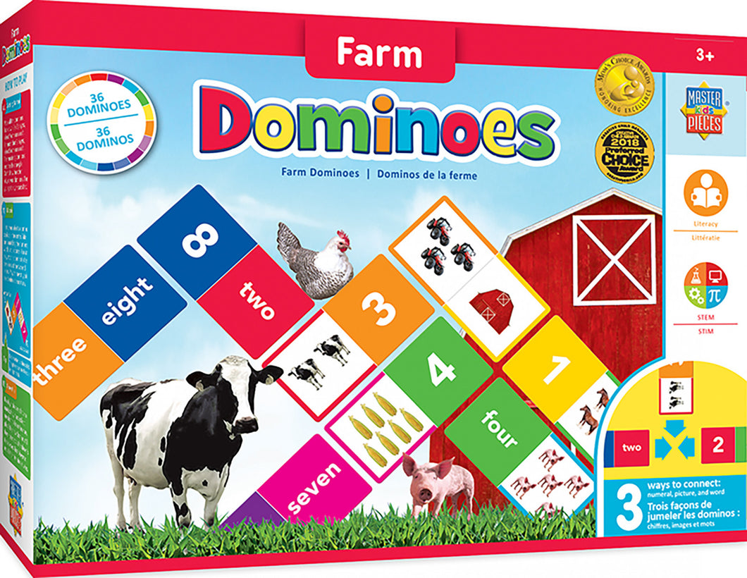 Masterpieces Educational Dominoes Farm