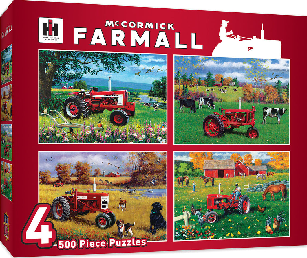 Masterpieces Puzzle 4 Pack McCormick Farmall Farmall 4 Pack Puzzle 500 pieces