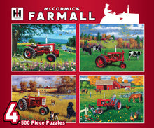 Load image into Gallery viewer, Masterpieces Puzzle 4 Pack McCormick Farmall Farmall 4 Pack Puzzle 500 pieces
