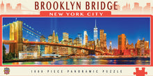Load image into Gallery viewer, Masterpieces Puzzle City Panoramic Brooklyn Bridge, NYC Puzzle 1,000 pieces
