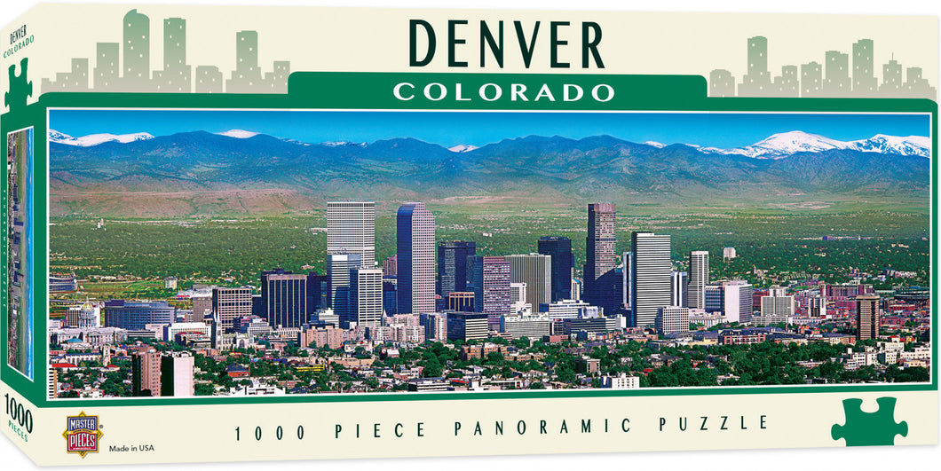 Masterpieces Puzzle City Colorado Panoramic Denver Puzzle 1,000 pieces