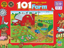 Load image into Gallery viewer, Masterpieces Puzzle 101 Things to Spot on a Farm Puzzle 101 pieces
