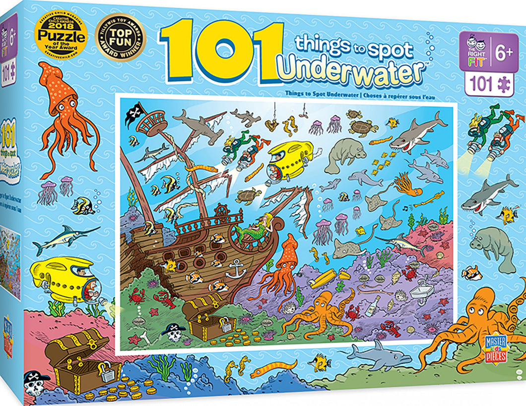 Masterpieces Puzzle 101 Things to Spot Underwater Puzzle 101 pieces