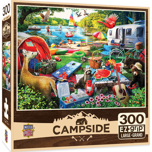 Masterpieces Puzzle Campside Little Rascals EZ Grip Puzzle 300 pieces