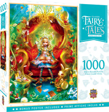 Load image into Gallery viewer, Masterpieces Puzzle Classic Fairy Tales Alice in Wonderland Tea Party Time Puzzle 1,000 pieces
