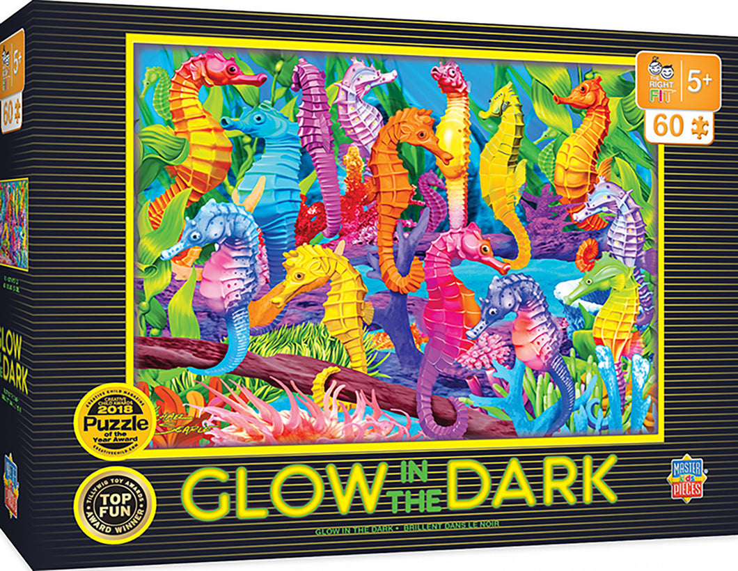 Masterpieces Puzzle Glow in the Dark Singing Seahorses Puzzle 60 pieces