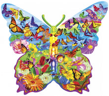 Load image into Gallery viewer, Masterpieces Puzzle Contours Shaped Butterfly Shape Puzzle 1,000 pieces
