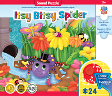 Load image into Gallery viewer, Masterpieces Puzzle Educational Sing-a-Long The Itsy, Bitsy Spider Puzzle 24 pieces
