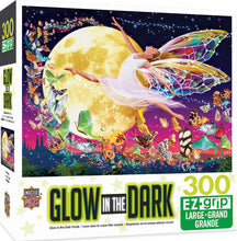 Load image into Gallery viewer, Masterpieces Puzzle Glow in the Dark Moon Fairy Ez Grip Puzzle 300 pieces
