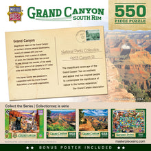 Load image into Gallery viewer, Masterpieces Puzzle National Parks Grand Canyon South Rim Puzzle 550 pieces
