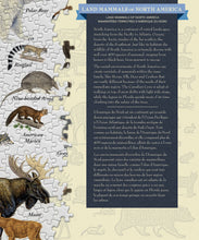 Load image into Gallery viewer, Masterpieces Puzzle Poster Art Land Mammals of North America Puzzle 1,000 pieces
