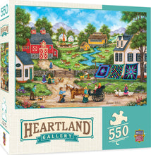Load image into Gallery viewer, Masterpieces Puzzle Heartland Collection Roadside Gossip Puzzle 550 pieces
