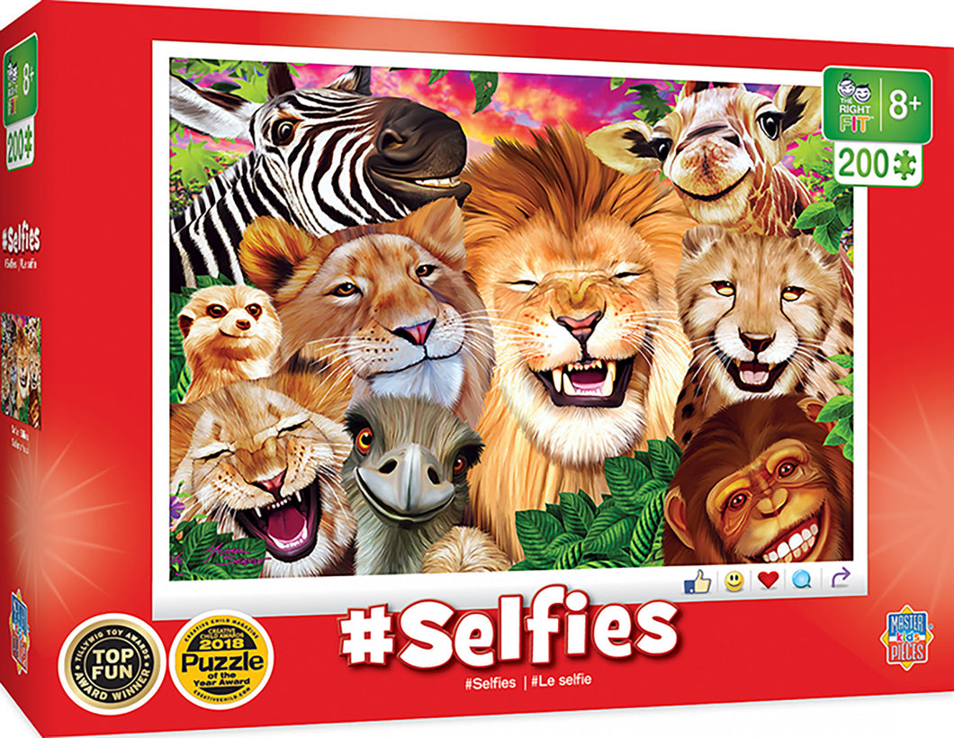 Masterpieces Puzzle Selfies Safari Sillies Puzzle 200 pieces