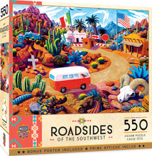 Load image into Gallery viewer, Masterpieces Puzzle Roadside of the Southwest Touring Time Puzzle 550 pieces
