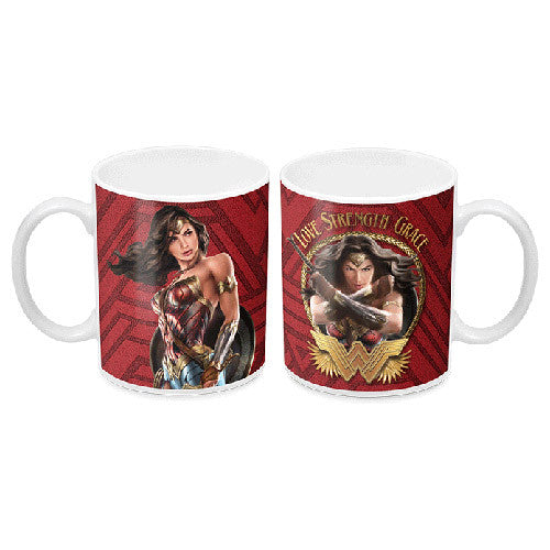 DC Comics Coffee Mug Wonder Woman Love Strength Grace