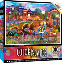 Load image into Gallery viewer, Masterpieces Puzzle Colorscapes Amsterdam Lights Puzzle 1,000 pieces
