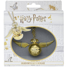 Load image into Gallery viewer, Harry Potter Watch Golden Snitch Watch Necklace
