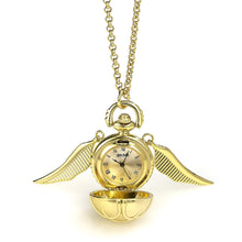 Load image into Gallery viewer, Harry Potter Watch Golden Snitch Watch Necklace
