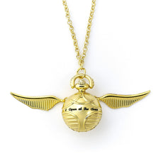 Load image into Gallery viewer, Harry Potter Watch Golden Snitch Watch Necklace
