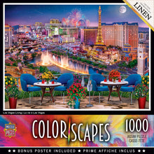 Load image into Gallery viewer, Masterpieces Puzzle Colorscapes Las Vegas Living Puzzle 1,000 pieces
