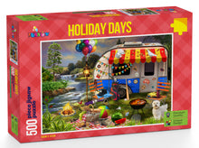 Load image into Gallery viewer, Funbox Puzzle Holiday Days Caravanning Puzzle 500 pieces
