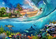 Load image into Gallery viewer, Funbox Puzzle Surf Is Up! Puzzle 1,000 pieces
