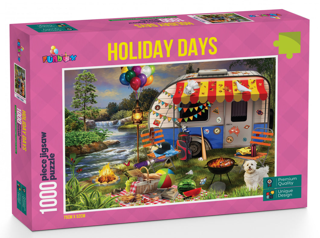 Funbox Puzzle Holiday Days Caravanning Puzzle 1,000 pieces