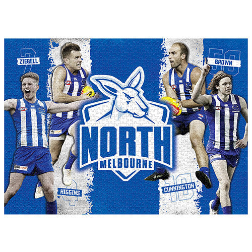 AFL Puzzle North Melbourne Kangaroos 4 Player Puzzle 1,000 pieces