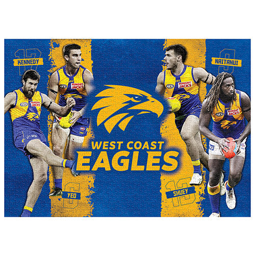 AFL Puzzle West Coast Eagles 4 Player Puzzle 1,000 pieces