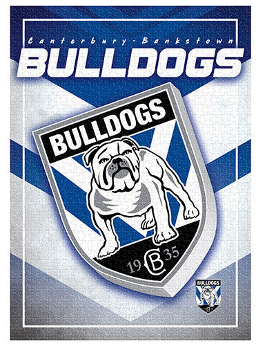 NRL Puzzle Team Logo Canterbury Bankstown Bulldogs Puzzle 1,000 pieces