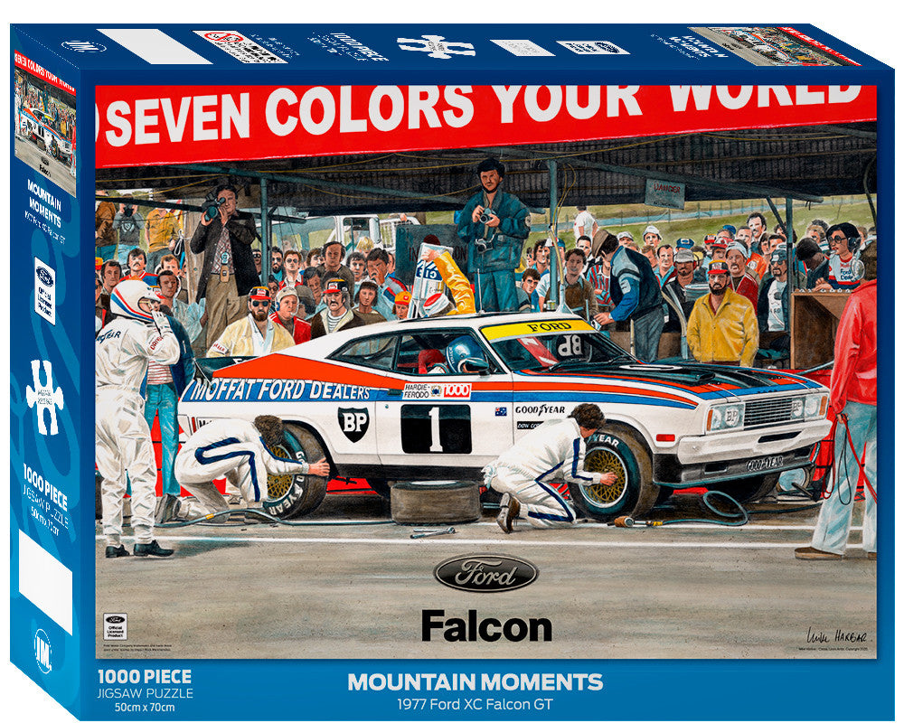 Impact Puzzle Ford Mountain Moments Pitstop Falcon XC Puzzle 1,000 pieces