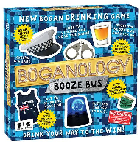 Boganology Booze Bus Bogan Drinking Party Game