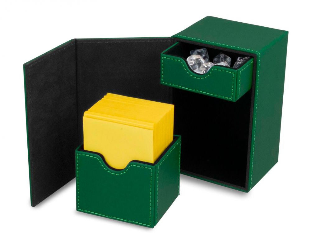 BCW Deck Vault Box LX Gren (Holds 80 cards)