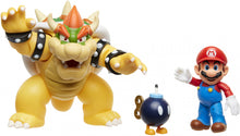 Load image into Gallery viewer, World of Nintendo Mario vs Bowser Diorama Set
